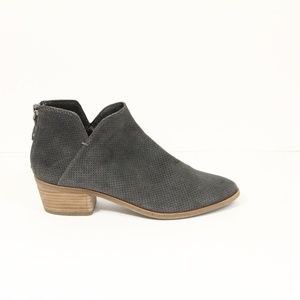 Dolce Vita Karsen Boots Women Booties 8.5 Gray Suede Shoes